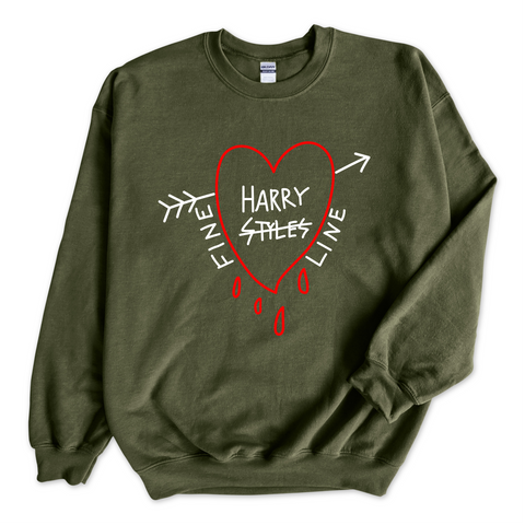 Harry Styles Fine Line Dripping Heart Crewneck Sweatshirt