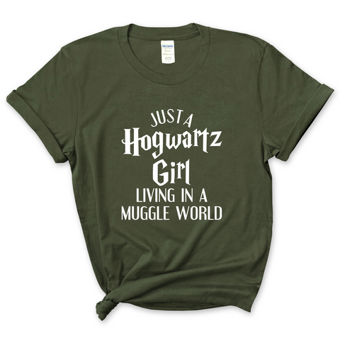 Just a Hogwartz Girl Living in a Muggle World T-Shirt
