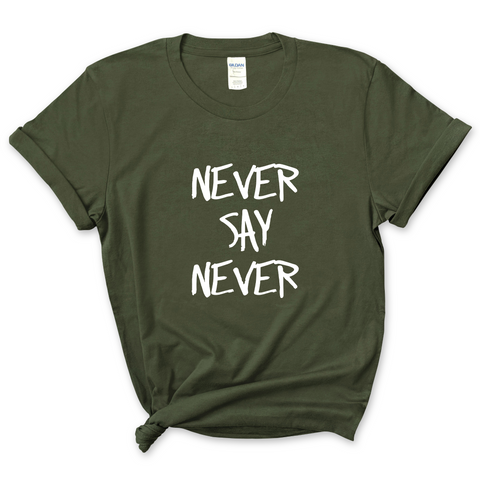 Justmoji // Never Say Never T-Shirt