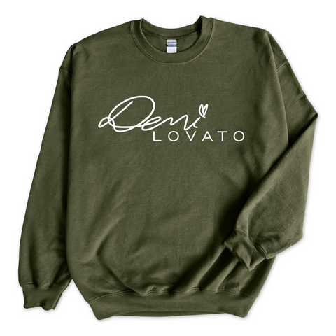 Demi Lovato Autograph Crewneck Sweatshirt