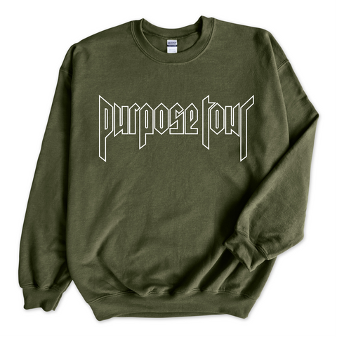 Purpose Tour Outline Crewneck Sweatshirt