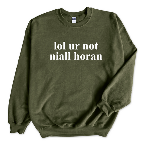 lol ur not niall horan Crewneck Sweatshirt