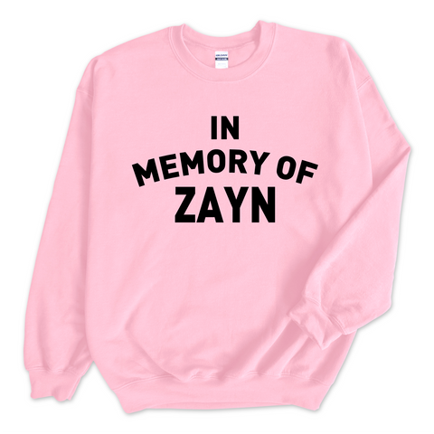 In Memory of Zayn Crewneck Sweatshirt