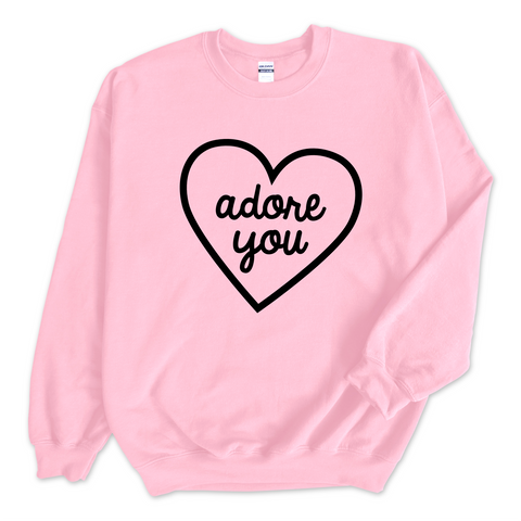 Adore You Heart Crewneck Sweatshirt