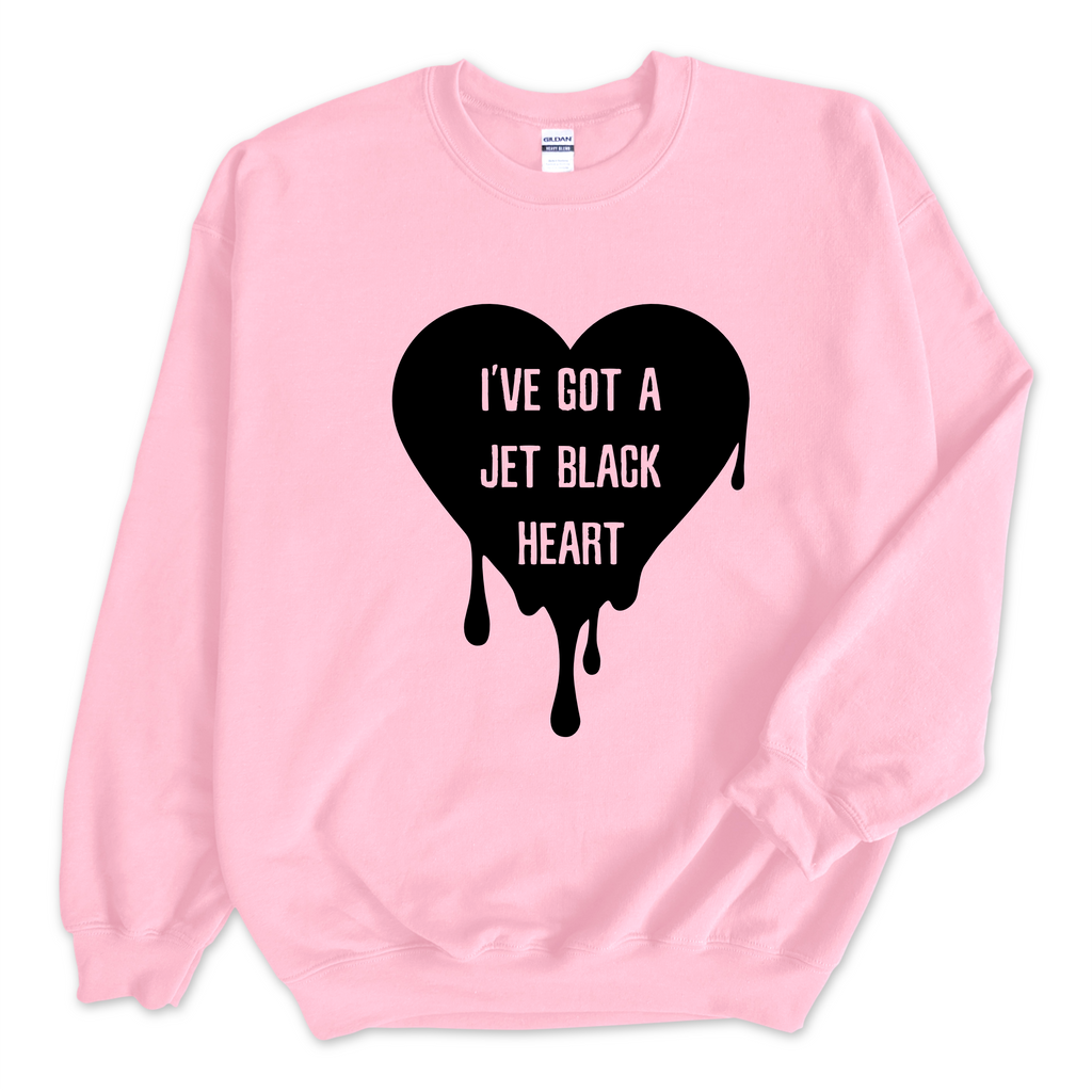 I've Got a Jet Black Heart Crewneck Sweatshirt