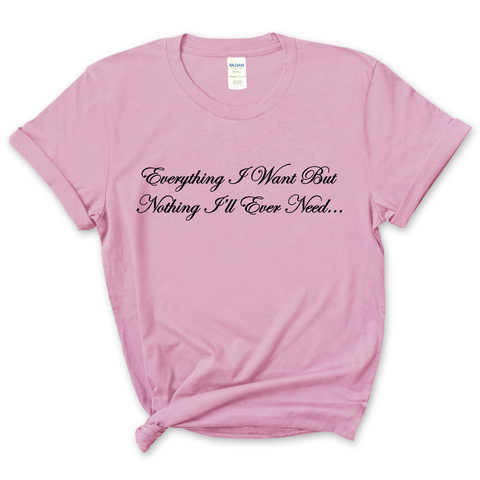 Everything I Want But Nothing I'll Ever Need T-Shirt