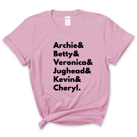 Riverdale // Archie, Betty, Veronica, Jughead, Kevin, & Cheryl T-Shirt