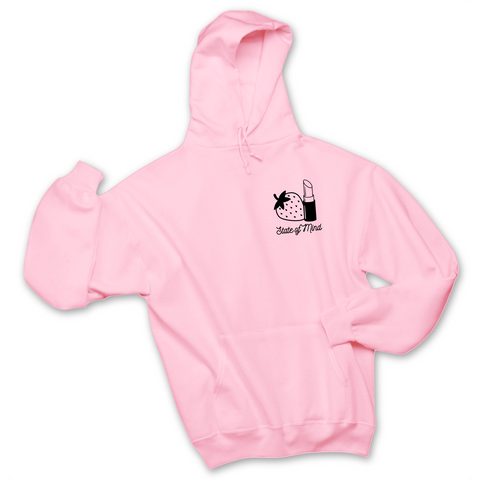 Strawberry Lipstick State of Mind Hoodie