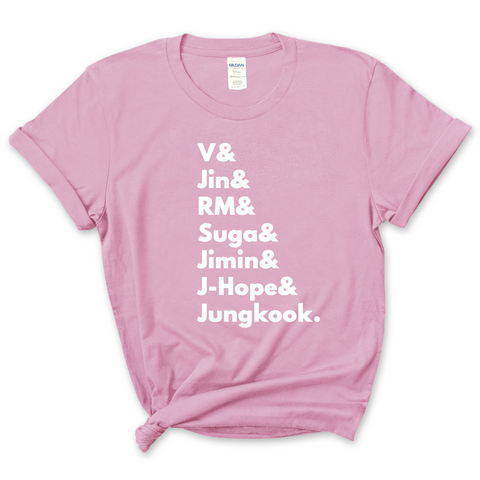BTS // V, Jin, RM, Suga, Jimin, J-Hope, & Jungkook T-Shirt