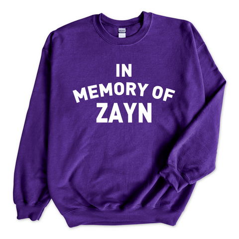 In Memory of Zayn Crewneck Sweatshirt