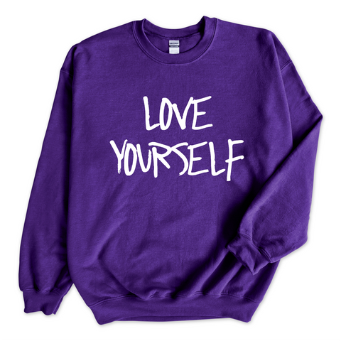 Justmoji // Love Yourself Crewneck Sweatshirt