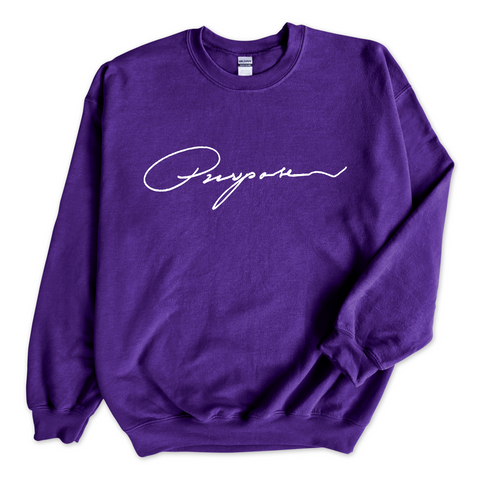 Purpose Script Crewneck Sweatshirt