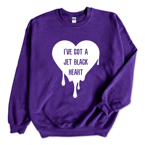 I've Got a Jet Black Heart Crewneck Sweatshirt