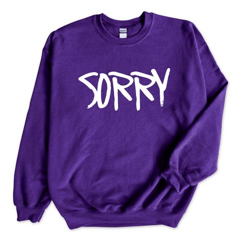 Justmoji // Sorry Crewneck Sweatshirt