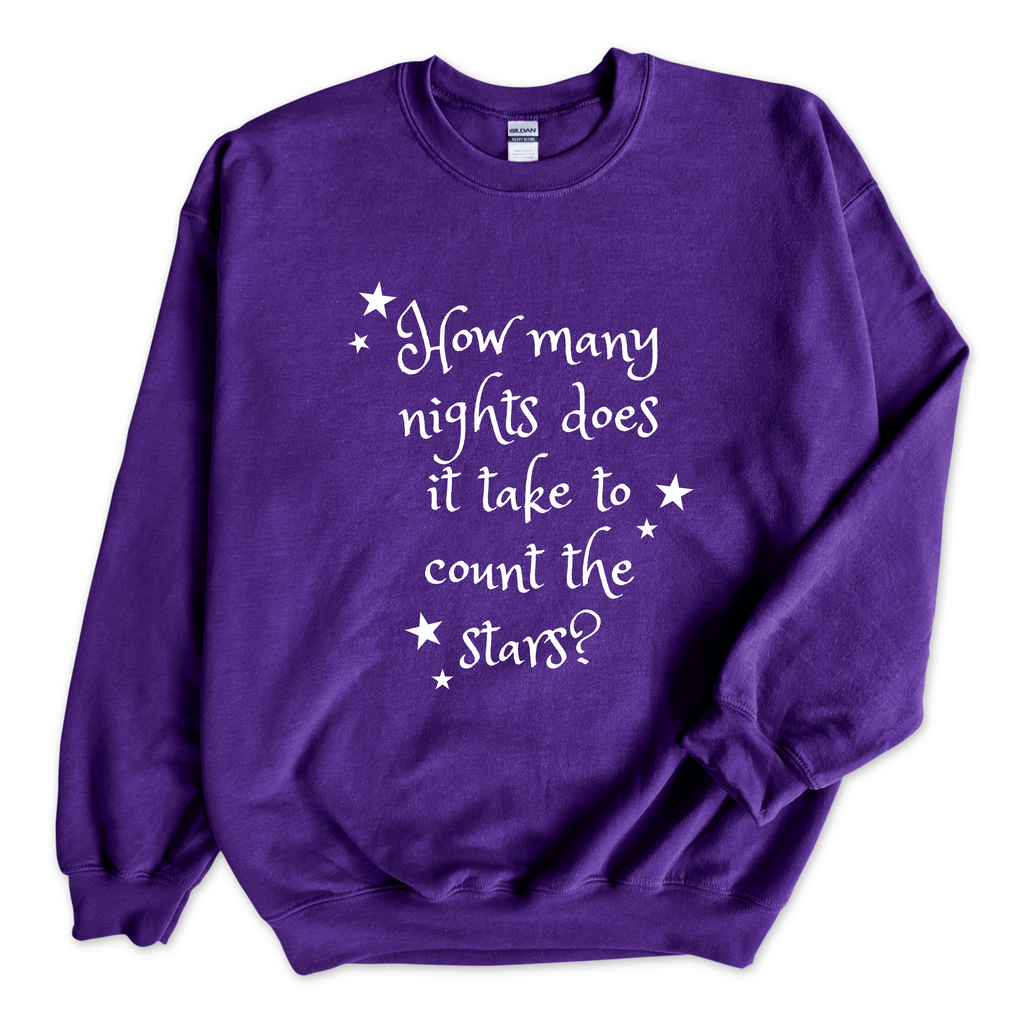 How Many Nights Does it Take to Count the Stars? Crewneck Sweatshirt