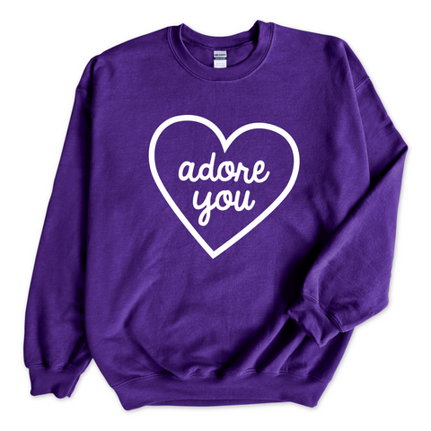 Adore You Heart Crewneck Sweatshirt