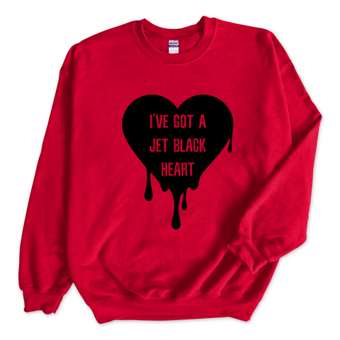 I've Got a Jet Black Heart Crewneck Sweatshirt