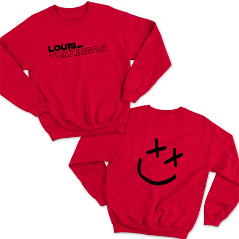 Louis_Tomlinson // Happy Face Crewneck Sweatshirt