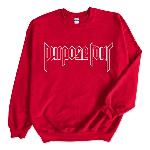 Purpose Tour Outline Crewneck Sweatshirt