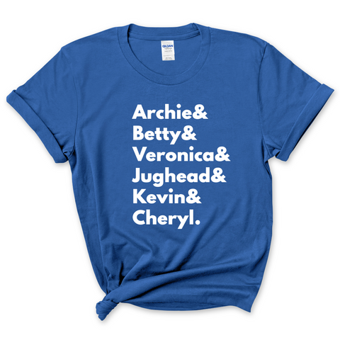 Riverdale // Archie, Betty, Veronica, Jughead, Kevin, & Cheryl T-Shirt