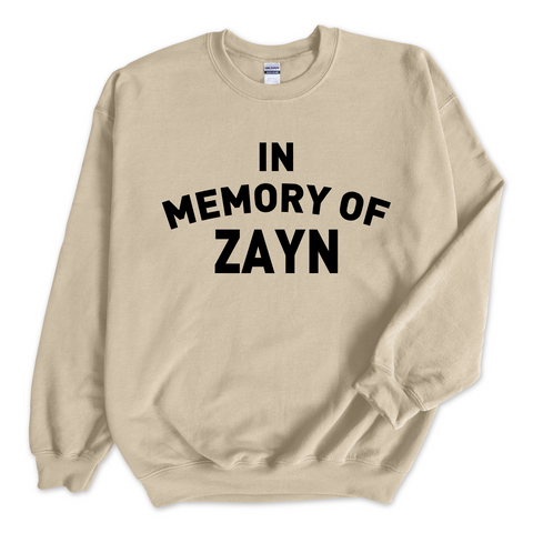 In Memory of Zayn Crewneck Sweatshirt