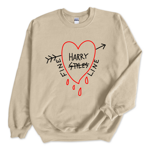 Harry Styles Fine Line Dripping Heart Crewneck Sweatshirt