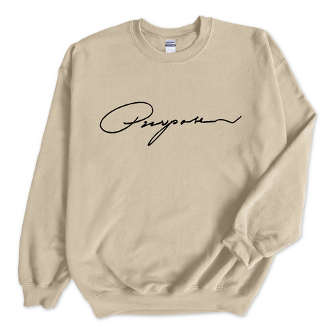 Purpose Script Crewneck Sweatshirt