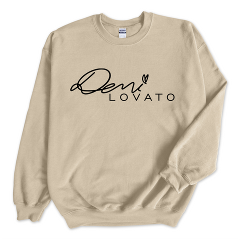Demi Lovato Autograph Crewneck Sweatshirt