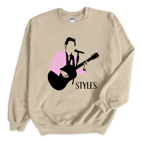 Styles Pink Jacket Crewneck Sweatshirt