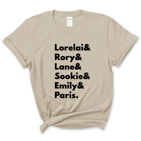 Gilmore Girls // Lorelai, Rory, Lane, Sookie, Emily, & Paris T-Shirt