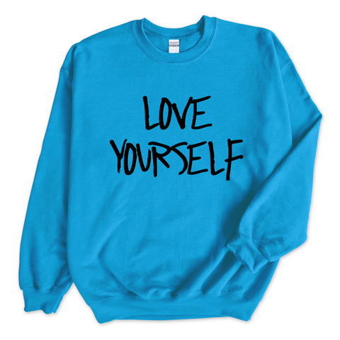 Justmoji // Love Yourself Crewneck Sweatshirt