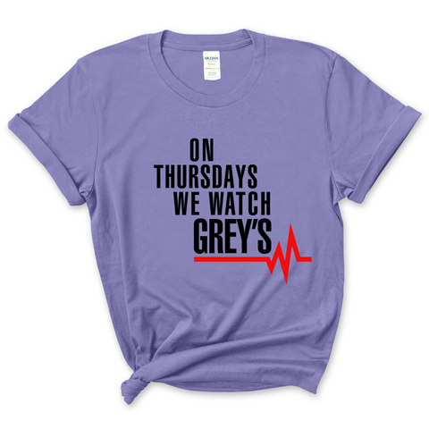 On Thursdays We Watch Grey's T-Shirt