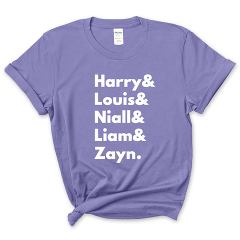 One Direction // Harry, Louis, Niall, Liam, & Zayn T-Shirt