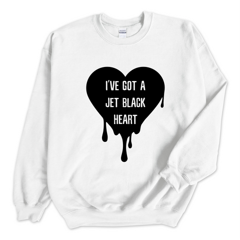 I've Got a Jet Black Heart Crewneck Sweatshirt