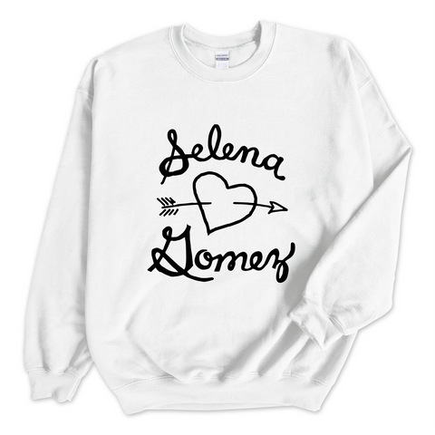 Selena Gomez Heart Logo Crewneck Sweatshirt