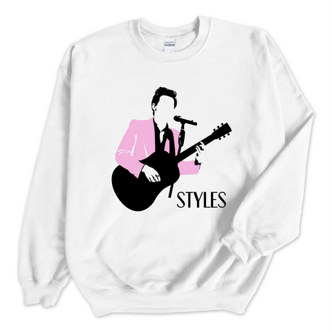 Styles Pink Jacket Crewneck Sweatshirt