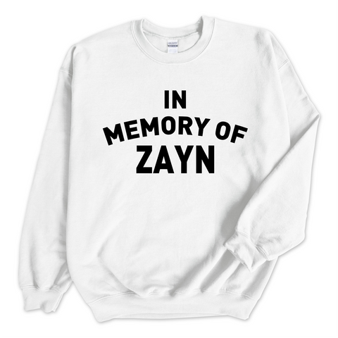 In Memory of Zayn Crewneck Sweatshirt