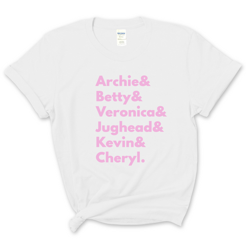 Riverdale // Archie, Betty, Veronica, Jughead, Kevin, & Cheryl T-Shirt