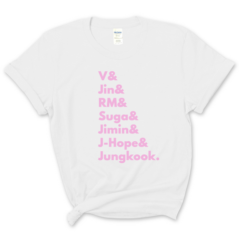 BTS // V, Jin, RM, Suga, Jimin, J-Hope, & Jungkook T-Shirt