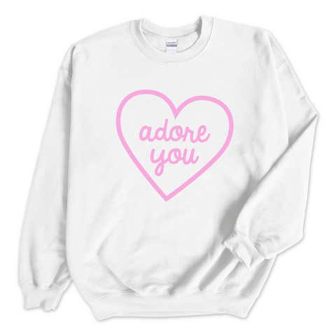 Adore You Heart Crewneck Sweatshirt