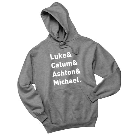 5SOS 5 Seconds of Summer "Luke & Calum & Ashton & Michael." Hoodie Sweatshirt