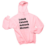 5SOS 5 Seconds of Summer "Luke & Calum & Ashton & Michael." Hoodie Sweatshirt