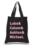 5SOS 5 Seconds of Summer "Luke & Calum & Ashton & Michael." Tote Bag