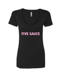 5SOS 5 Seconds of Summer "Five Sauce" V-Neck T-Shirt