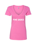 5SOS 5 Seconds of Summer "Five Sauce" V-Neck T-Shirt