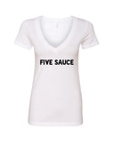 5SOS 5 Seconds of Summer "Five Sauce" V-Neck T-Shirt