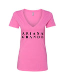 Ariana Grande "Logo" V-Neck T-Shirt