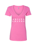 Ariana Grande "Logo" V-Neck T-Shirt