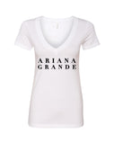 Ariana Grande "Logo" V-Neck T-Shirt