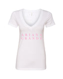 Ariana Grande "Logo" V-Neck T-Shirt